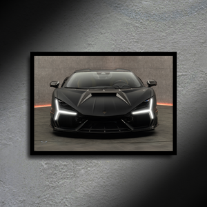 Lamborghini Revuelto Mansory LED Poster A2 - Lamborghini Revuelto Mansory LED Poster – Exotic Light Up Art - Car LED Poster - NOXLUX Decor
