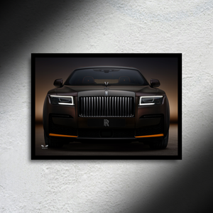Rolls Royce Ghost LED Poster A2 - Rolls Royce Ghost LED Poster – Luxury Light Up Wall Art - Car LED Poster - NOXLUX Decor
