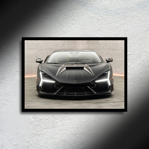 Lamborghini Revuelto Mansory LED Poster A2 - Lamborghini Revuelto Mansory LED Poster – Exotic Light Up Art - Car LED Poster - NOXLUX Decor
