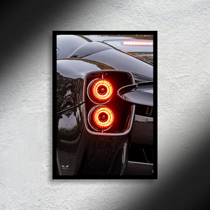 Pagani Utopia Light Edition LED Poster A2 - Pagani Utopia Light Edition LED Poster – Subtle LED Car Art - Car LED Poster - NOXLUX Decor