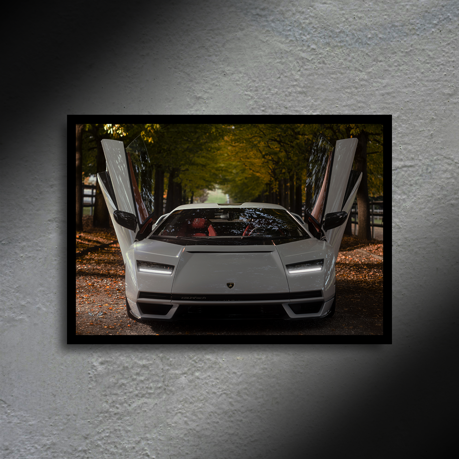 Lamborghini Countach LPI 800-4 LED Poster A2 - Lamborghini Countach LED Poster – Retro Supercar LED Art - Car LED Poster - NOXLUX Decor