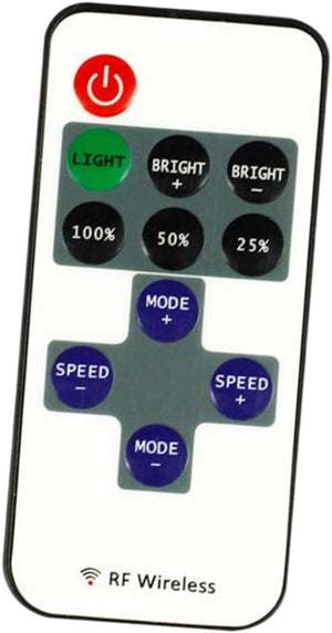 Replacement RF Remote for Comfy and Advanced - 12V RF Wireless Remote Switch Controller Dimmer for Monochrome LED - Car LED Poster - NOXLUX Decor