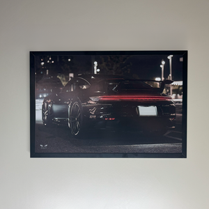 Porsche 911 992 LED Poster A2 - Porsche 911 992 LED Poster – Luxury Car Wall Art with Lights - Car LED Poster - NOXLUX Decor