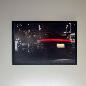 Porsche 911 992 LED Poster A2 - Porsche 911 992 LED Poster – Luxury Car Wall Art with Lights - Car LED Poster - NOXLUX Decor