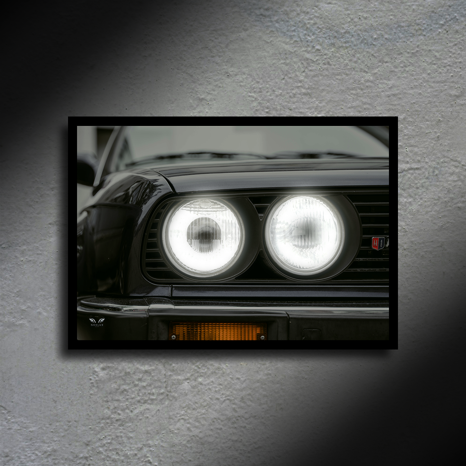 BMW M3 E30 LED Poster A2 - BMW M3 E30 LED Poster A2 – Iconic Classic Car LED Wall Decor - Car LED Poster - NOXLUX Decor