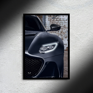 Aston Martin DBS 007 Headlight Edition LED Poster A2 - 007 Aston Martin Headlight LED Poster – Backlit Wall Art - Car LED Poster - NOXLUX Decor