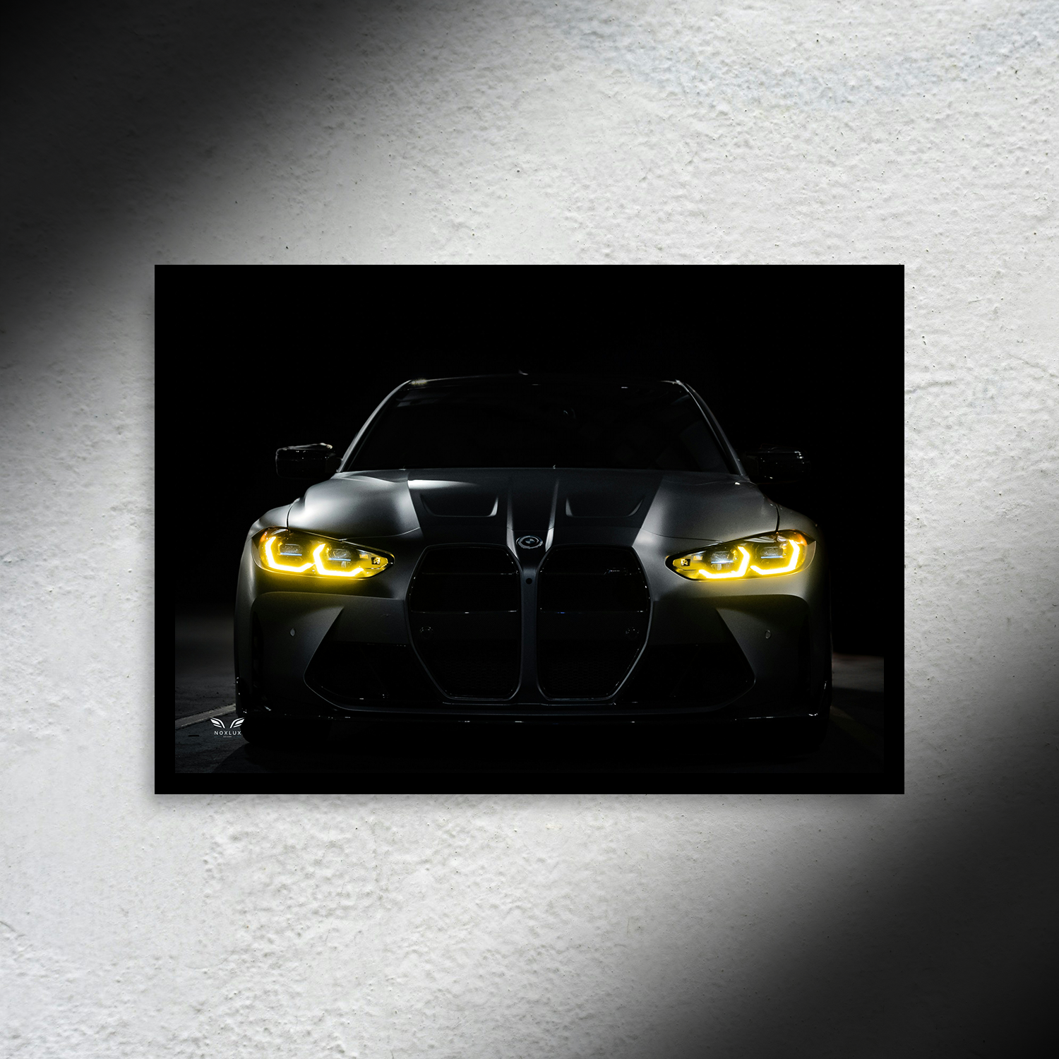 BMW M4 Competition G82 LED Poster A2 - BMW M4 Competition G82 LED Poster A2 – Light-Up Car Wall Art - Car LED Poster - NOXLUX Decor