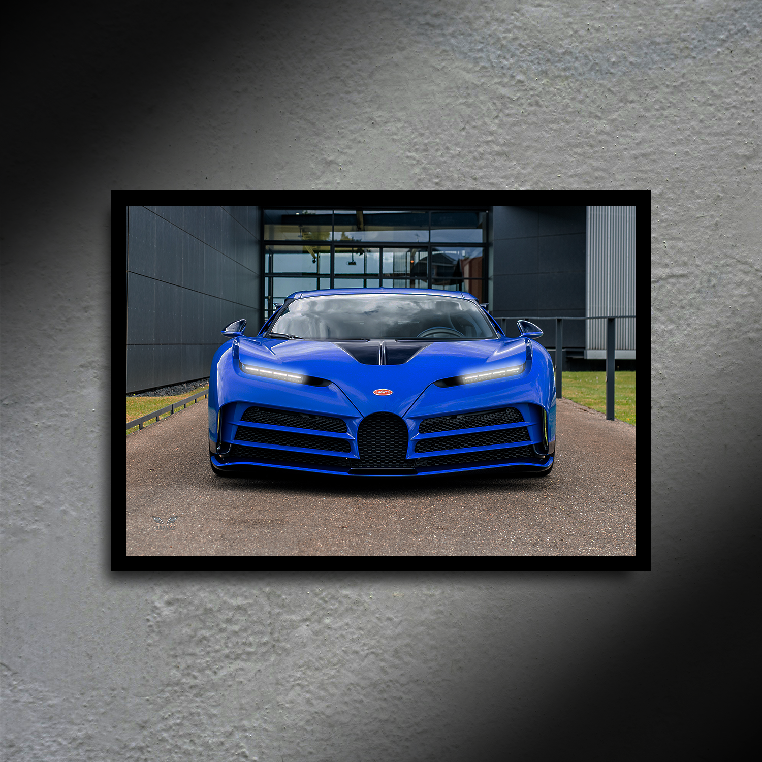 Bugatti Centodieci LED Poster A2 - Bugatti Centodieci LED Poster – Backlit Limited Edition Car Poster - Car LED Poster - NOXLUX Decor