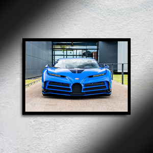 Bugatti Centodieci LED Poster A2 - Bugatti Centodieci LED Poster – Backlit Limited Edition Car Poster - Car LED Poster - NOXLUX Decor