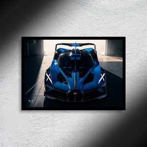 Bugatti Bolide Hyper Concept LED Poster A2 - Bugatti Bolide Hyper Concept A2 – LED Poster Wall Art for Car Lovers - Car LED Poster - NOXLUX Decor