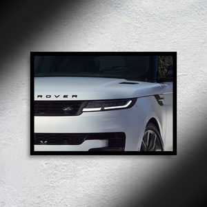Range Rover Sport Headlight Edition LED Poster A2 - Range Rover Sport Headlight Edition A2 – LED Poster Wall Art for Car Lovers - Car LED Poster - NOXLUX Decor