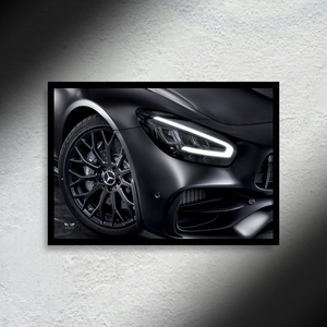 Mercedes-AMG GT63SE Headlight Edition LED Poster A2 - Mercedes-AMG GT63SE Headlight Edition A2 – LED Poster Wall Art for Car Lovers - Car LED Poster - NOXLUX Decor