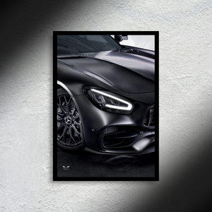 Mercedes-AMG GT63SE Headlight Edition Portrait LED Poster A2 - Mercedes-AMG GT63SE Headlight Edition Portrait A2 – LED Poster Wall Art for Car Lovers - Car LED Poster - NOXLUX Decor