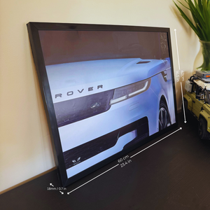 Toyota Supra GR A90 LED Poster A2 - Toyota Supra GR A90 A2 – LED Poster Wall Art for Car Lovers - Car LED Poster - NOXLUX Decor