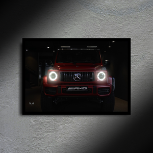Mercedes-Benz G63 AMG LED Poster A2 - Mercedes-Benz G63 AMG LED Poster A2 – Luxurious LED Wall Art, Nightlight - Car LED Poster - NOXLUX Decor