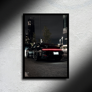 Porsche 911 992 LED Poster A2 - Porsche 911 992 LED Poster A2 – Timeless Luxury LED Artwork - Car LED Poster - NOXLUX Decor