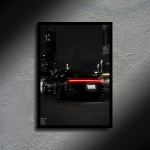 Porsche 911 992 LED Poster A2 - Porsche 911 992 LED Poster A2 – Timeless Luxury LED Artwork - Car LED Poster - NOXLUX Decor