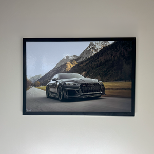 Audi RS5 LED Poster A2 - Audi RS5 Poster - LED Light-Up Car Wall Art for Enthusiasts - Car LED Poster - NOXLUX Decor