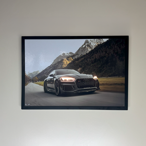 Audi RS5 LED Poster A2 - Audi RS5 Poster - LED Light-Up Car Wall Art for Enthusiasts - Car LED Poster - NOXLUX Decor
