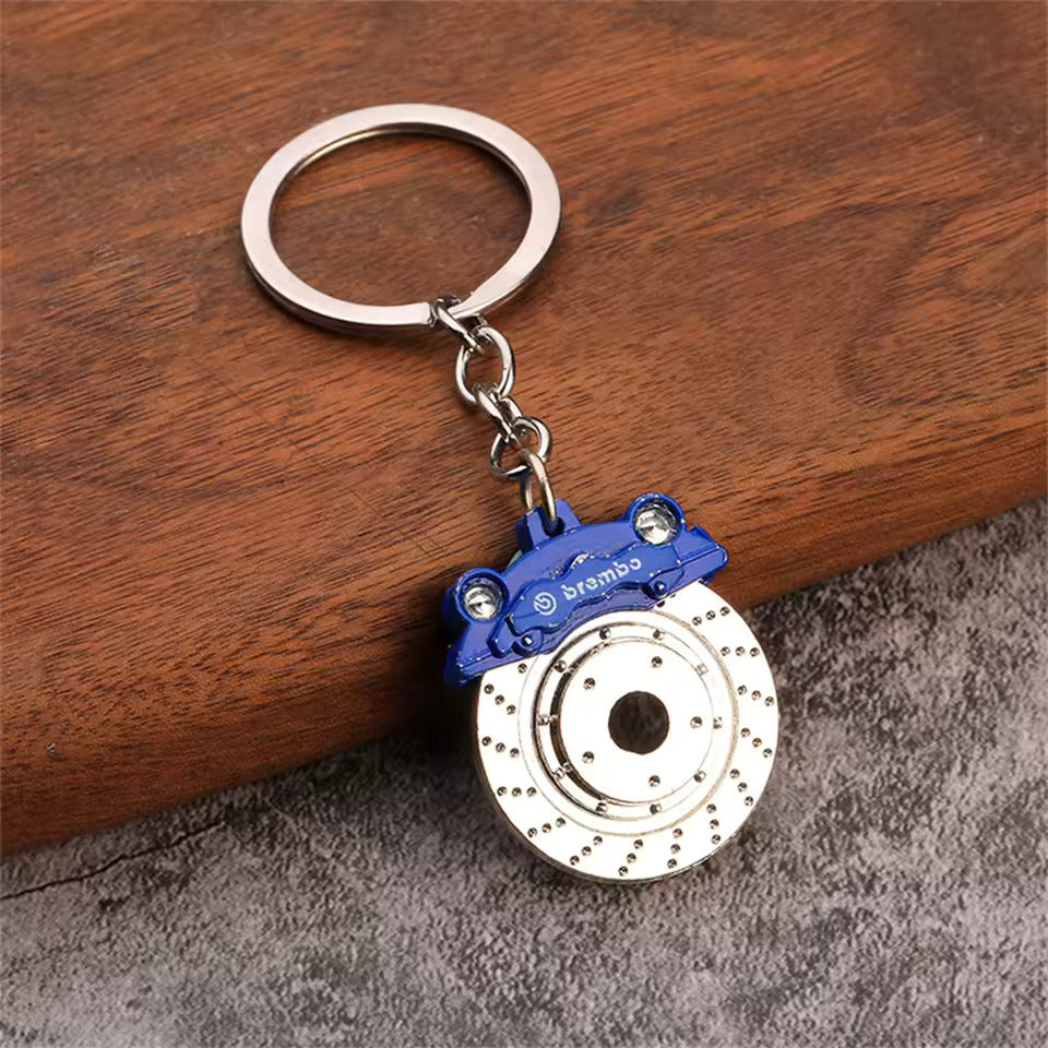 Brembo-Style Brake Disc Keychain - Brake Disc Keychain – Brembo Style Car Accessory - Car LED Poster - NOXLUX Decor