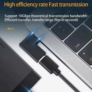 Right Angle 90 Degree Angled USB-C Female to Male Extension Adapter - - Car LED Poster - NOXLUX Decor