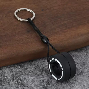 F1 Style Racing Tyre Keychain - F1 Style Racing Tyre Keychain - Car Enthusiast Keychain Accessory - Car LED Poster - NOXLUX Decor