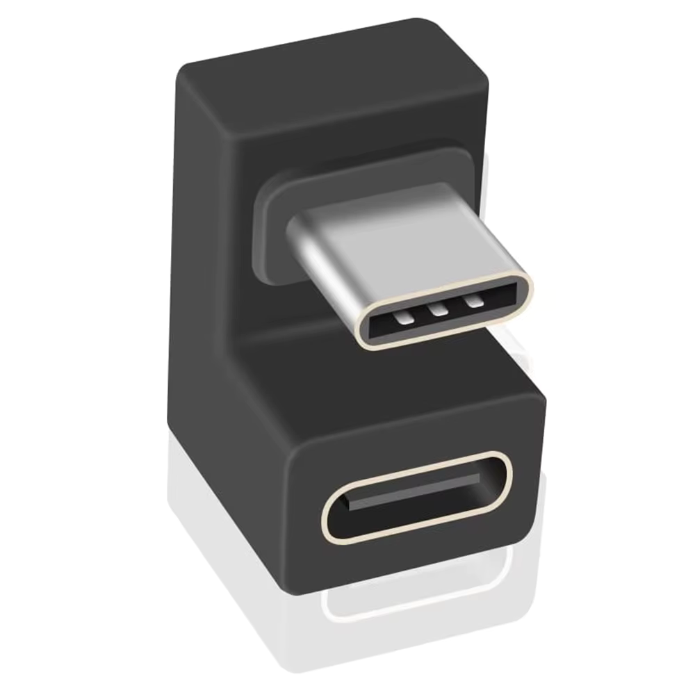 U Shape 180 Degree Angled USB-C Male to Female Extension Adapter - - Car LED Poster - NOXLUX Decor