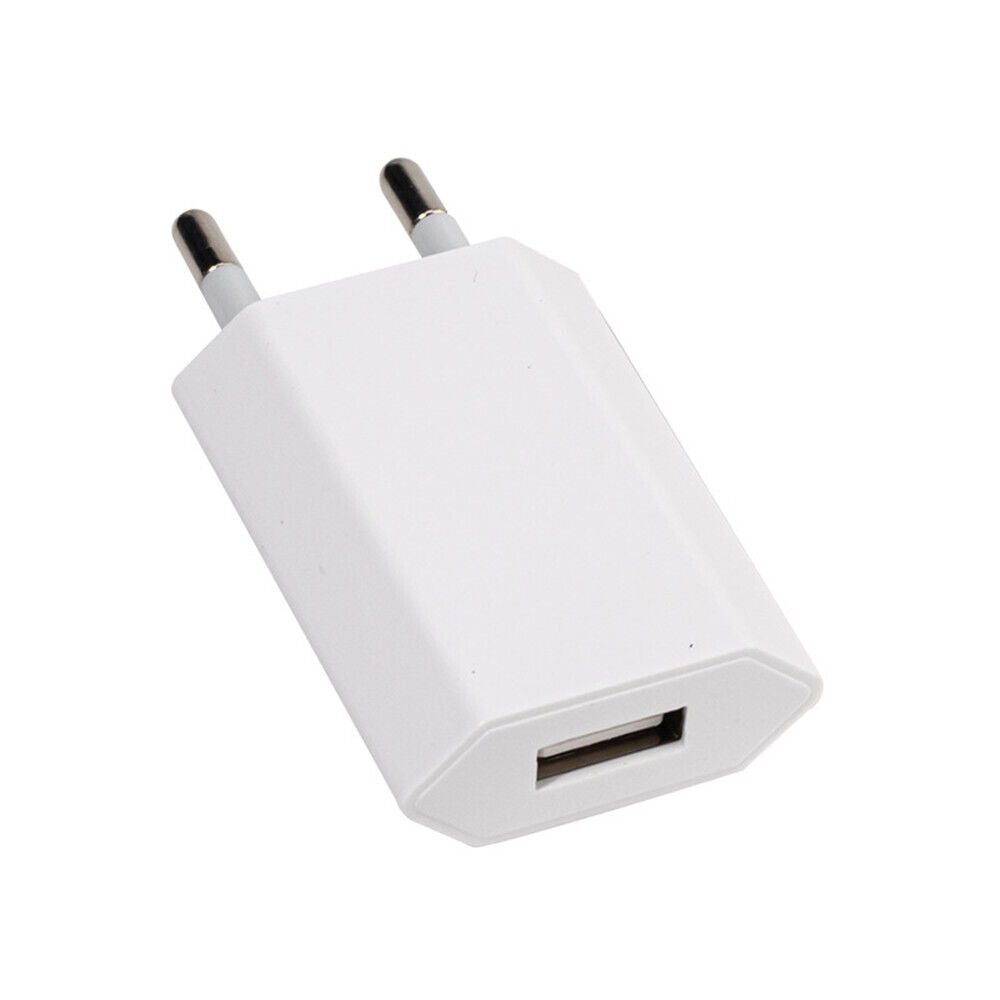 EU Mains USB-A Wall Charger Plug 5V 1A 2Pin - - Car LED Poster - NOXLUX Decor