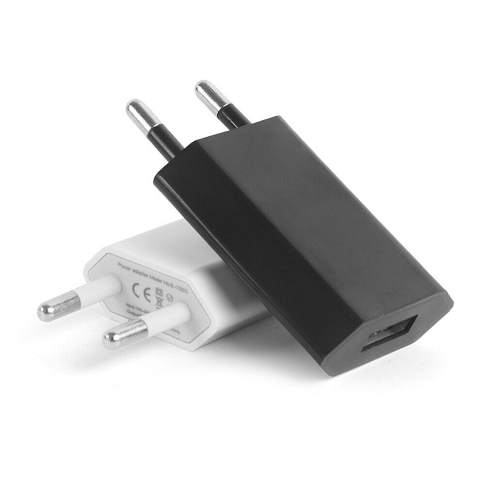 EU Mains USB-A Wall Charger Plug 5V 1A 2Pin - - Car LED Poster - NOXLUX Decor