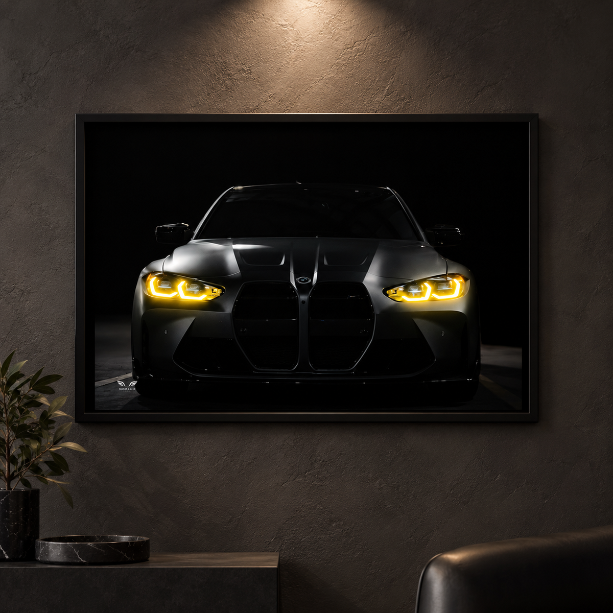 BMW M4 Competition G82 LED car poster for the pre-order collection