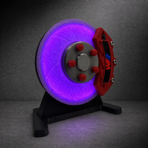 Brake Disc Lamp | RGB LED - RGB Brake Disc Lamp | Colour-Changing LED Lamp - Car LED Poster - NOXLUX Decor