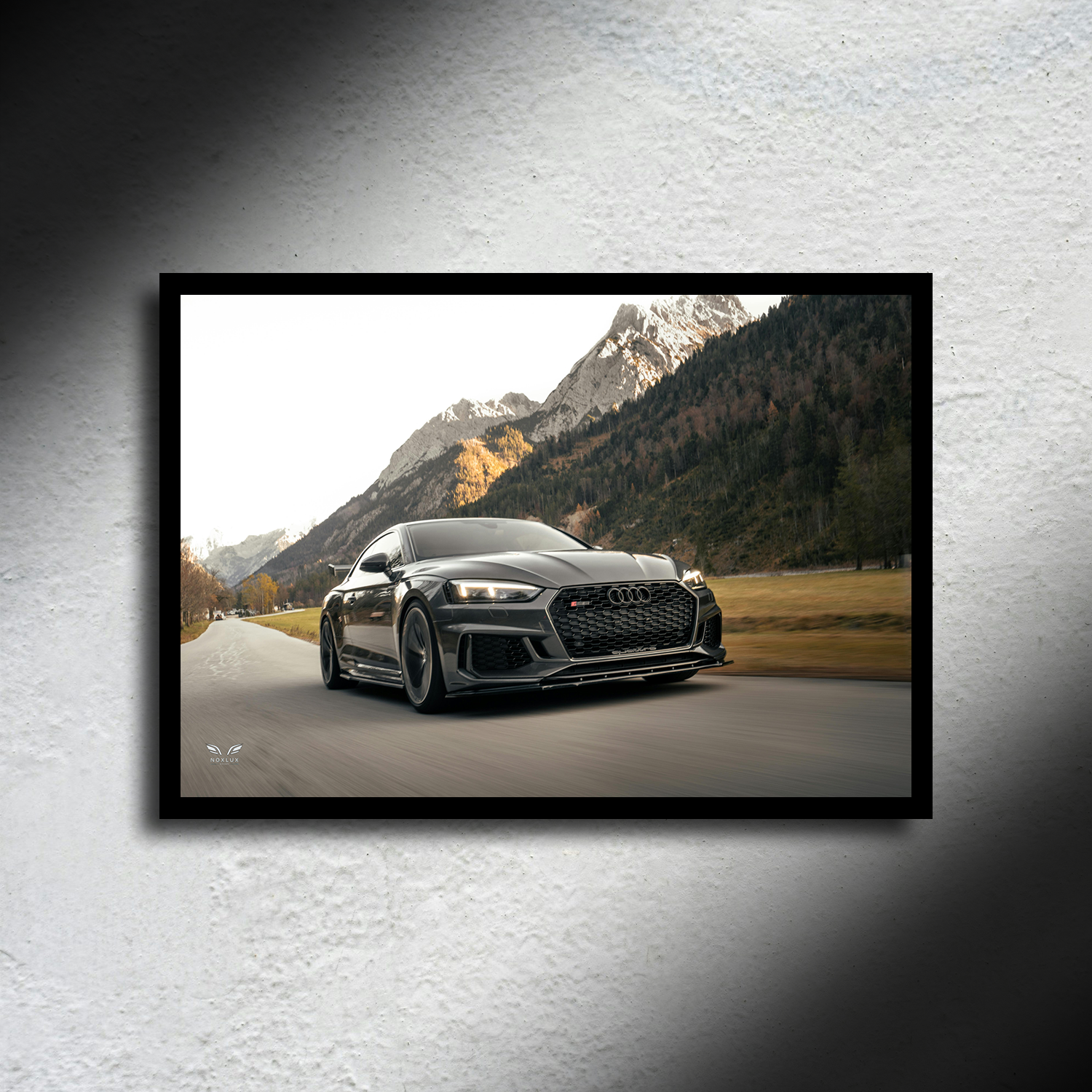 Audi RS5 LED Poster A2-Audi RS5 LED Poster A2 (42x60cm) – Stunning LED Backlit Car Wall Art-NOXLUX Decor