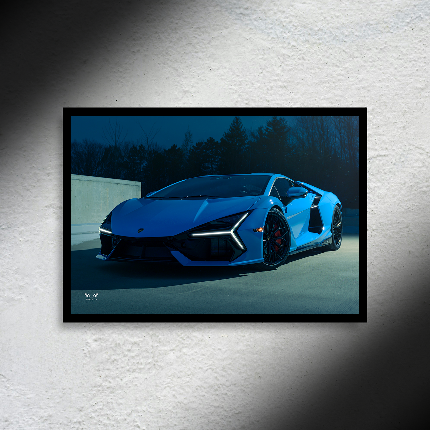 Lamborghini Revuelto LED Poster A2-Lamborghini Revuelto A2 – LED Poster Wall Art for Car Lovers-NOXLUX Decor