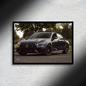 Mercedes-Benz CLA45s AMG LED Poster A2 - Mercedes CLA45s AMG LED Poster A2 – Illuminated Wall Art - Car LED Poster - NOXLUX Decor