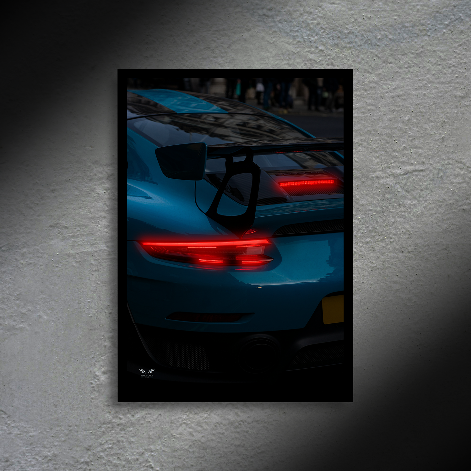 Porsche 911 GT2 RS Back Edition Portrait LED Poster A2-Porsche 911 GT2 RS Back Edition Portrait A2 – LED Poster Wall Art for Car Lovers-NOXLUX Decor