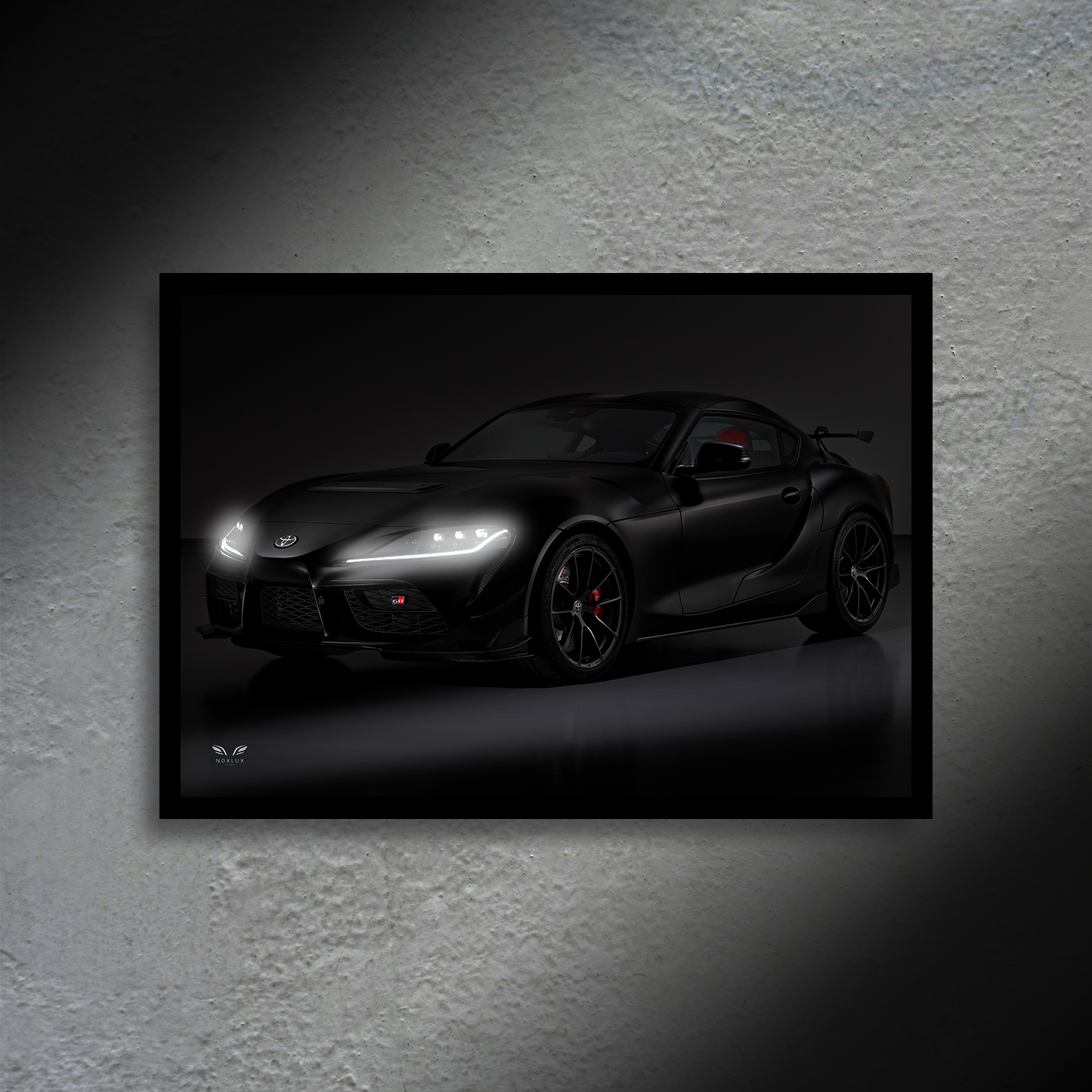 Toyota Supra GR A90 LED Poster A2-Toyota Supra GR A90 A2 – LED Poster Wall Art for Car Lovers-NOXLUX Decor