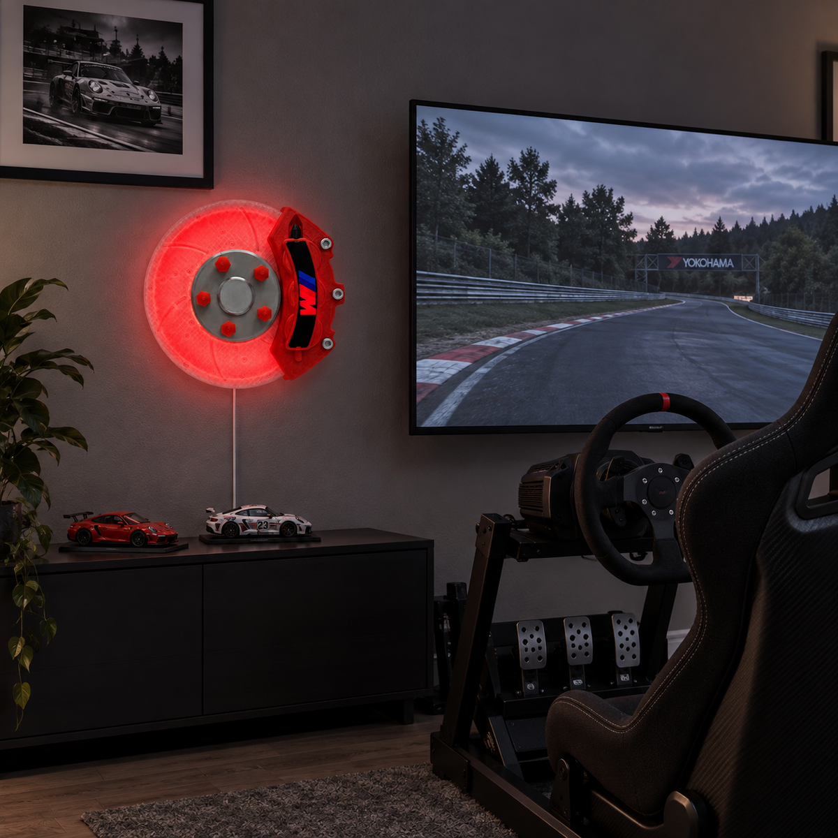 Brake Disc Lamp Wall Mount - Brake Disc Lamp Wall Mount Add-On | NOXLUX - Car LED Poster - NOXLUX Decor