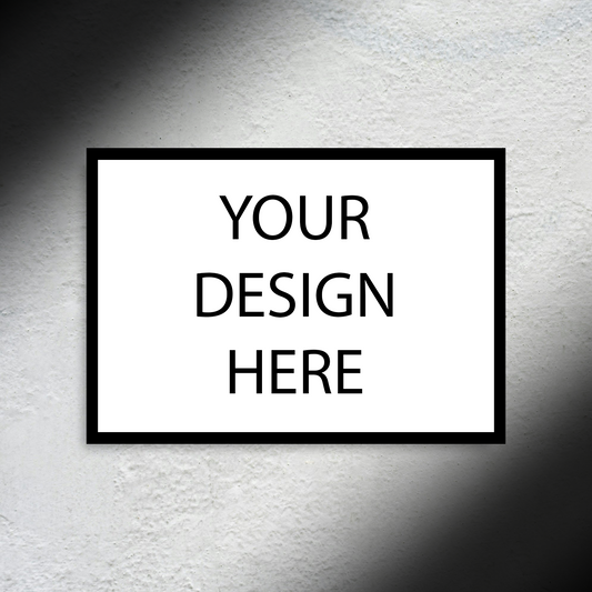 Personalised LED Poster A2 - Custom LED Poster A2 – Personalised Light Up Wall Art (42x60cm) - Car LED Poster - NOXLUX Decor