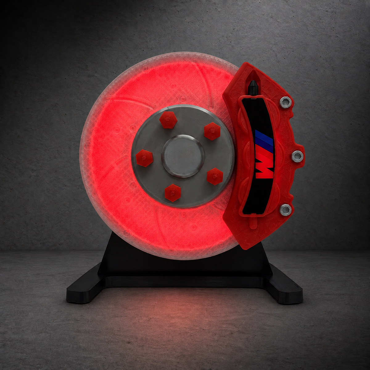 Brake Disc Lamp | RGB LED - RGB Brake Disc Lamp | Colour-Changing LED Lamp - Car LED Poster - NOXLUX Decor