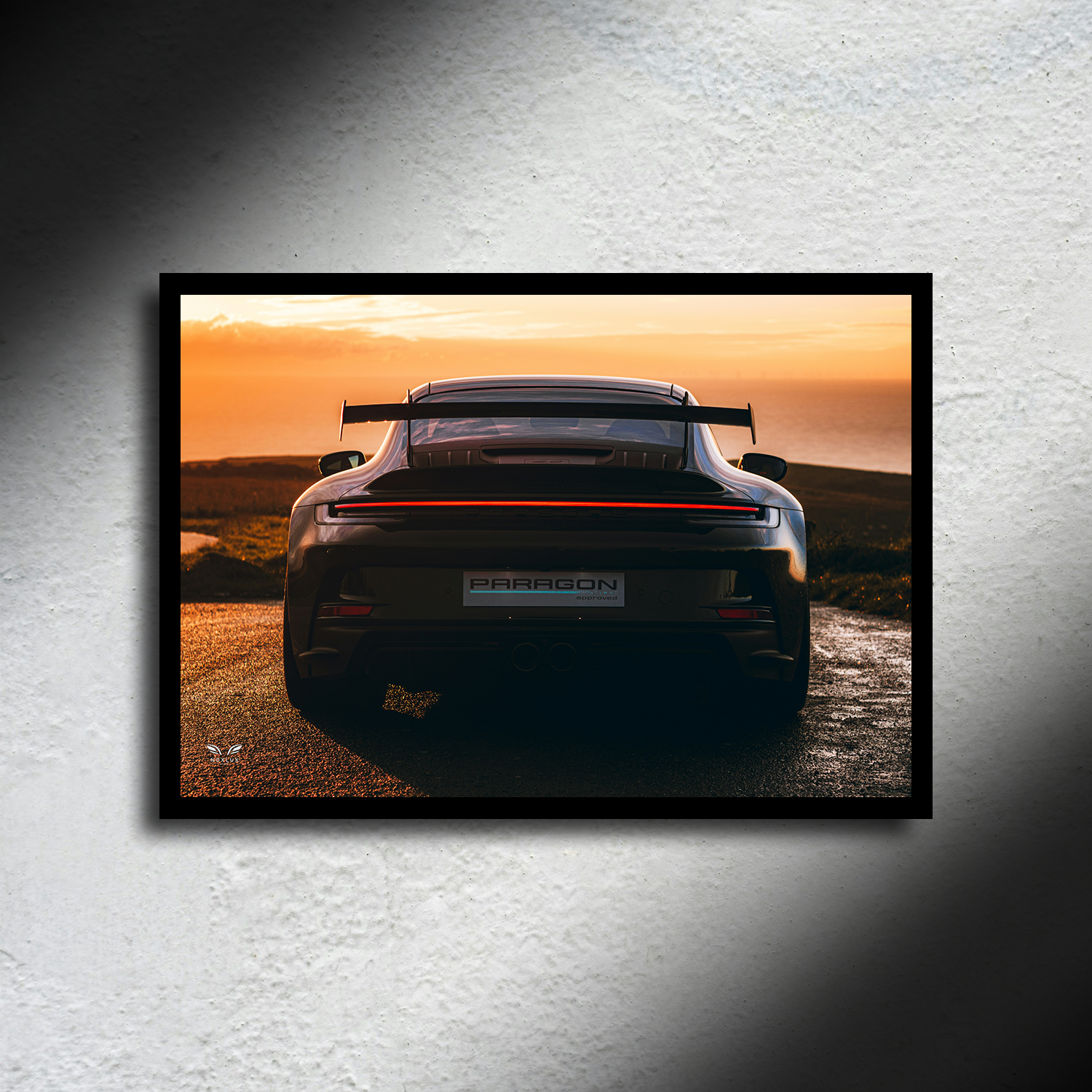 Porsche 911 GT3 RS LED Poster A2-Porsche 911 GT3 RS LED Poster A2 (42x60cm) – Bold Racing Car LED Wall Art-NOXLUX Decor