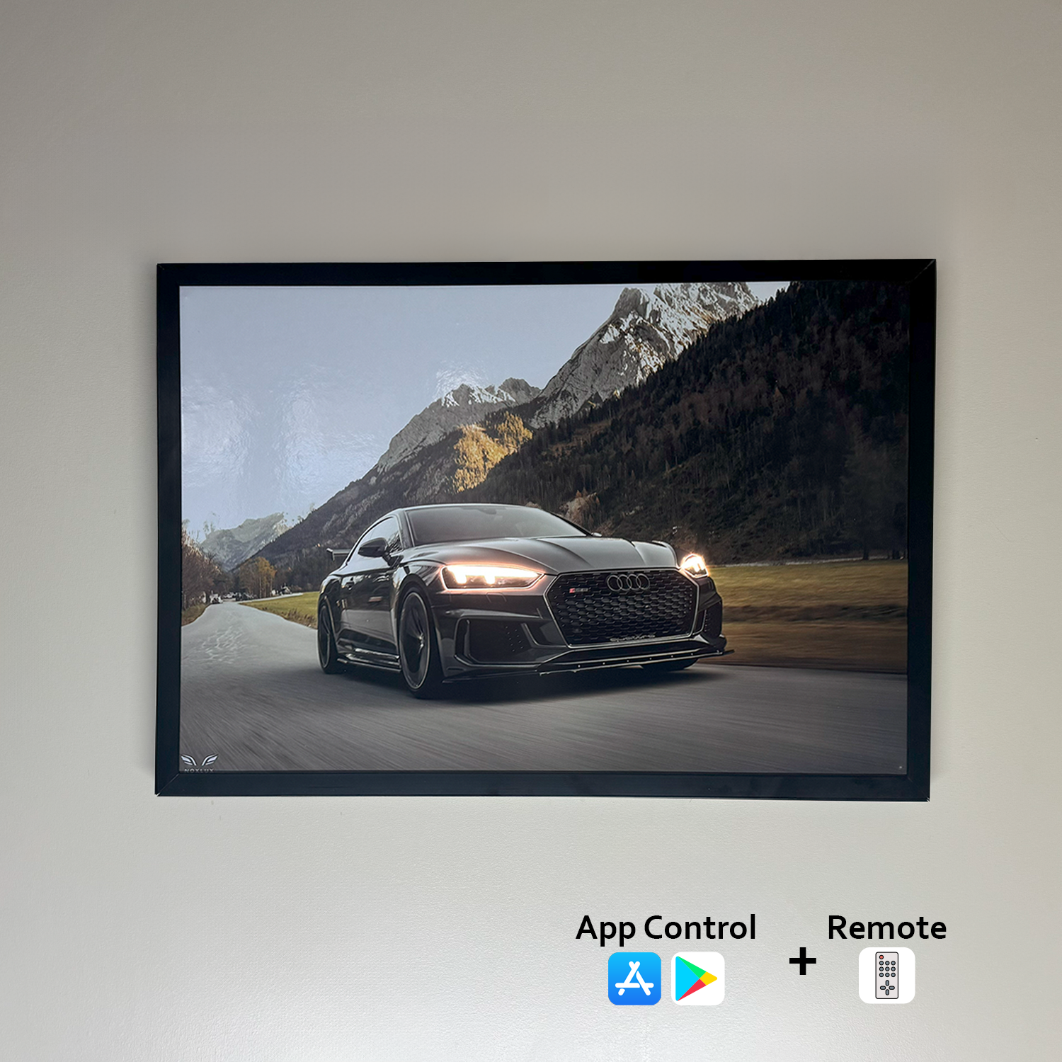 Audi RS5 LED Poster A2-Audi RS5 LED Poster A2 – Stunning LED Backlit Car Wall Art, LED Nightlight-NOXLUX Decor