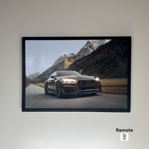 Audi RS5 LED Poster A2-Audi RS5 LED Poster A2 – Stunning LED Backlit Car Wall Art, LED Nightlight-NOXLUX Decor